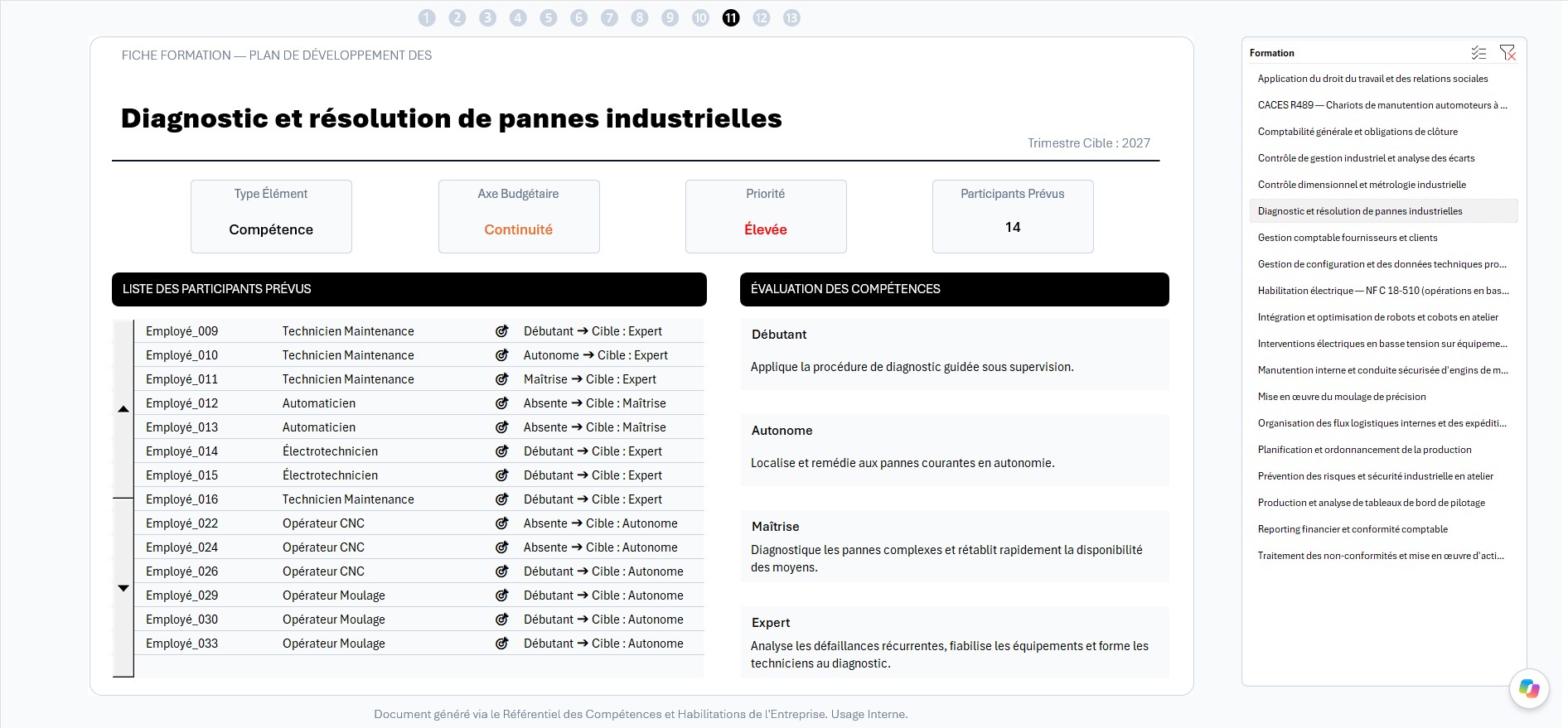 Fiche Formation